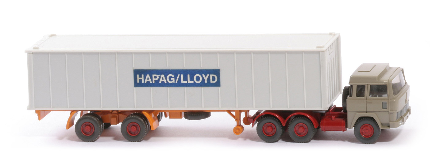 Magirus 235 D Container-Sattelzug - Hapag-Lloyd -  1 x 40 ft  - Hapag-Lloyd 2 ~