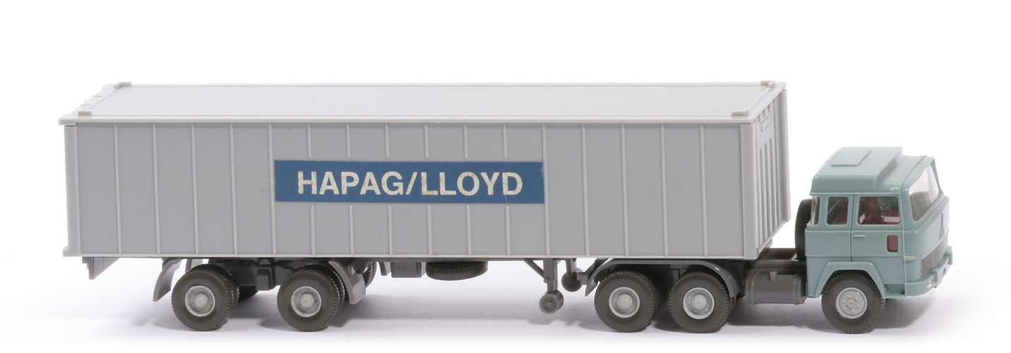 Magirus 235 D Container-Sattelzug - Hapag-Lloyd 1 x 40 ft, hellblaugrau - Hapag-Lloyd 2c ?