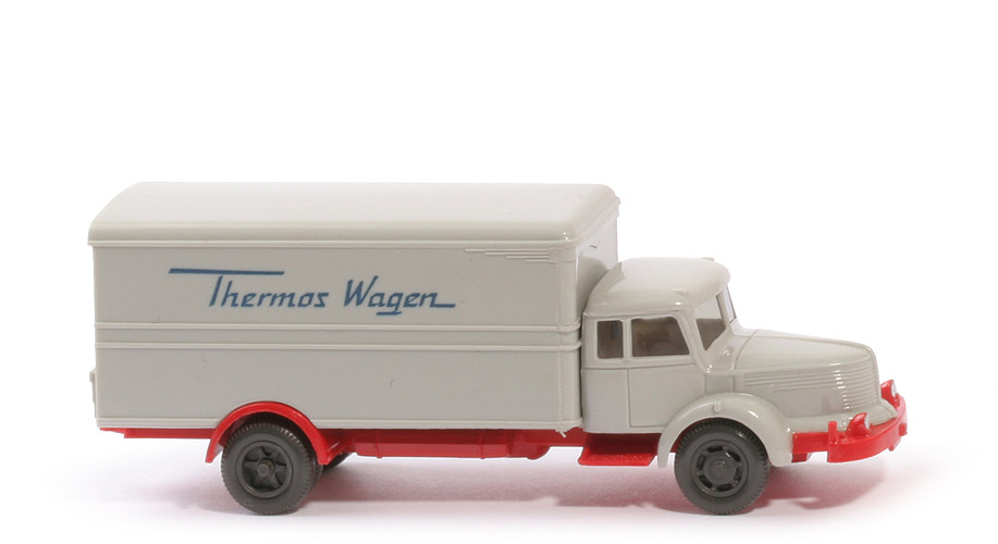 Krupp Titan Thermos Wagen - Aufbau lichtgrau, CH rot - mit Blinkern - 484/4b