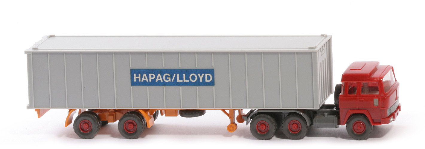 Magirus 235 D Container-Sattelzug - Hapag-Lloyd 1 x 40 ft  - Hapag-Lloyd 2e ~