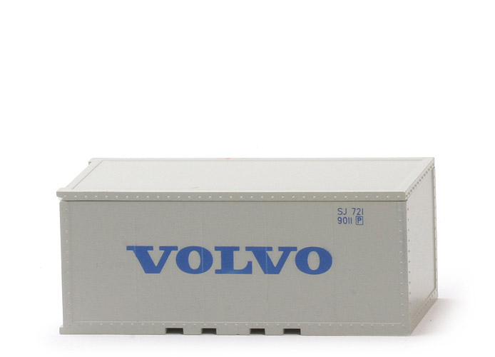 Volvo, Liliput-Container - Plywood-Container, lichtgrau lackiert - 528a/15b