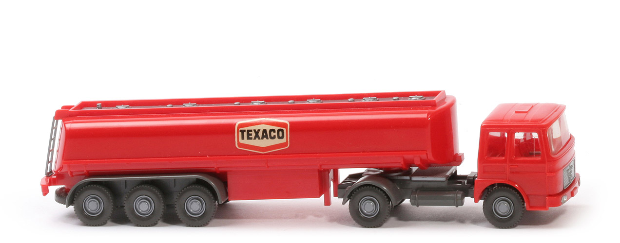 MAN -Büssing Tanksattelzug Texaco - MAN Büssing, Chassis staubgrau - 804/2a