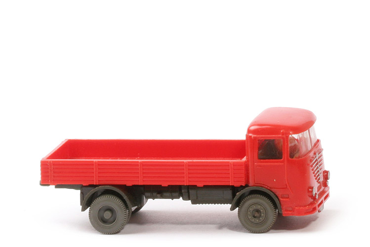 Büssing LU 7 - orangerot / olivgrün, m. Fahrer - 474/1a