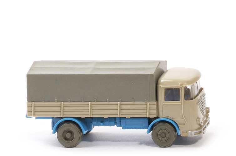 Büssing LU 7 - hellgelbgrau / himmelblau, o. Fahrer, CH offen - 474/2a