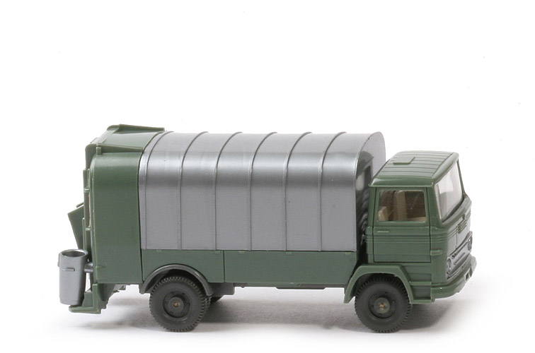 MB LP 1317 Müllwagen ohne Spiegel - KUKA - Grill stilisiert, dunkelresedagrün, o. Lkr - Kuka (C) ~