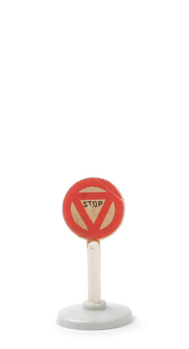 Verkehrszeichen (Typ 1) - Stop!, Abziehbild, WM im Kreis - 1000/2