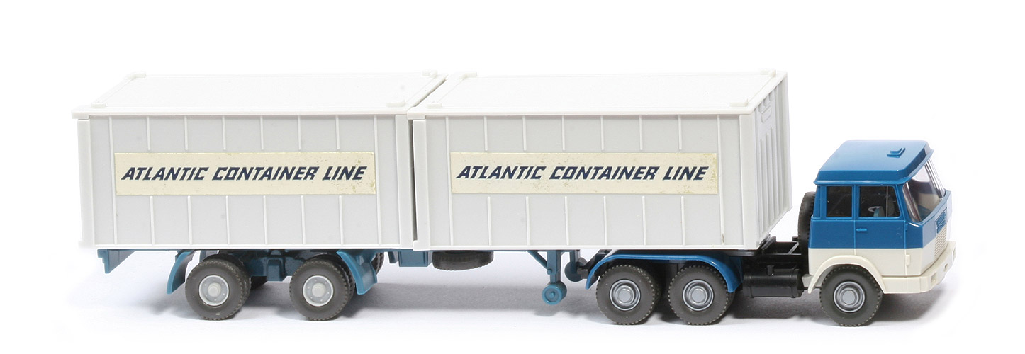 Hanomag-Henschel Container-Sattelzug - Atlantic Container Lines 2 x 20 ft , altweiß - 521/10 ?