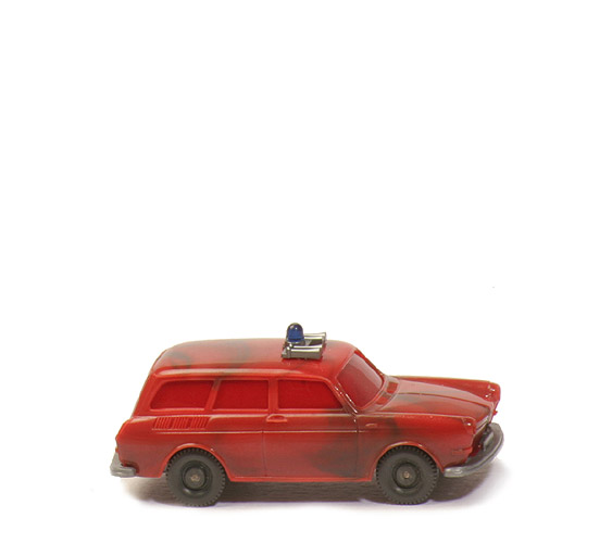 VW 1600 Variant Feuerwehr ELW - rot mit Schlieren - Fenster rot - 600/13 ?