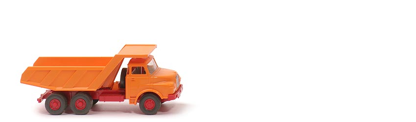 MAN 26.281 Muldenkipper - FH, Mulde hellorangegelb, CH rot - 671/4a