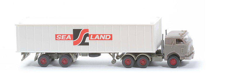 US-Zugmaschine Container-Sattelzug - Sealand, graubeige - 527/4 ?