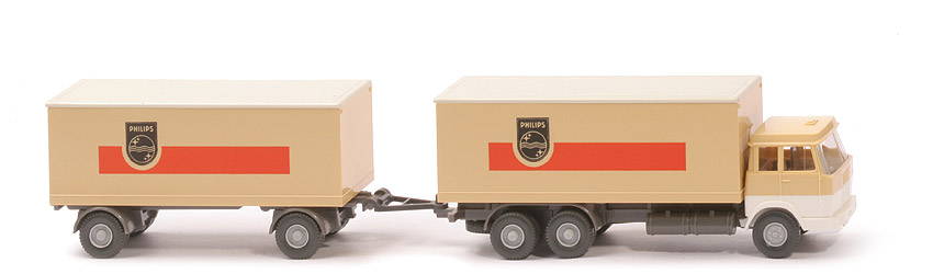 Hanomag Henschel Kofferlastzug - Philips, FH hellbeige/weiß - 440/9b