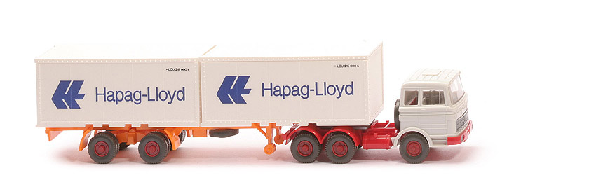 MB LPS 2223 Container-Sattelzug - Hapag-Lloyd 2 x 20 ft, FH grauweiß - Hapag-Lloyd 3 ?