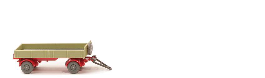 LKW-Anhänger (Typ 7) - PR lindgrün, CH rot, Räder 11 mm - 402/3