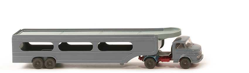 MB 1413 o. Lüfter PKW-Transporter - FH graublau, Aufl. graublau/Deck grünblau (KB dünn) - 580/10n