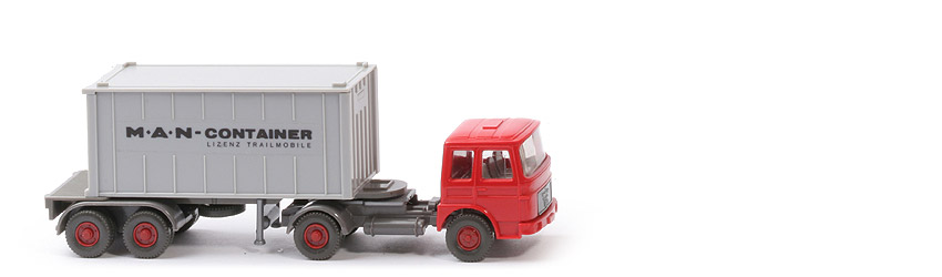 MAN 19.230 Container-Sattelzug - Lizenz Trailmobile, 1 x 20ft, Kabine rot - MAN ?