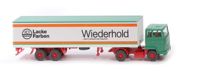 Ford Transcontinental Koffer-Sattelzug  - ICI, ... damit lackiert die Industrie - in Werbebox - ICI (5) a