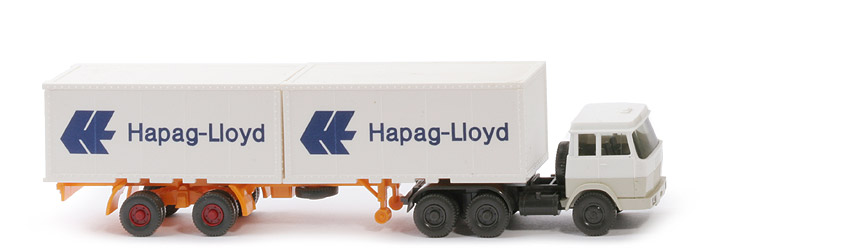 Hanomag-Henschel Container-Sattelzug - Hapag-Lloyd 2 x 20 ft , weiß/perlweiß - Hapag-Lloyd 4b ?