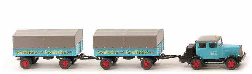 Hanomag ST 100 mit Pritschen-Anhängern (2002) - Krombacher - Krombacher (13)