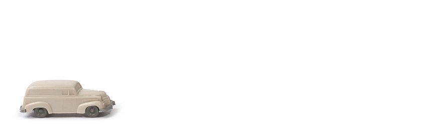 Opel Olympia Kombiwagen - dunkelbraunweiß, mit ZH - 350/2u