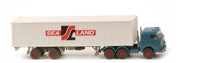 US-Zugmaschine Container-Sattelzug - Sealand, azurblau - 527/3b