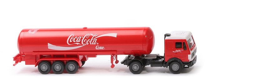 MB 1635 S Flüssiggas-Tanksattelzug - Coca-Cola (Lemke-Collection) - 786a/1