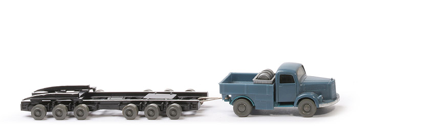 MB L 3500 S  Alter Straßenroller - FH mattgraublau, CH hellozeanblau, PR ca. hellazurblau - 590/2?