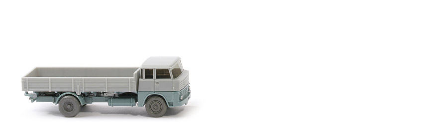 Henschel HS 14 Pritsche - FH silbergrau/grünblau, PR silbergrau detailiert - 412/2 ?