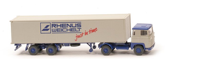 Scania 111  Container-Sattelzug - Rhenus Weichelt - Märklin - 520a/6