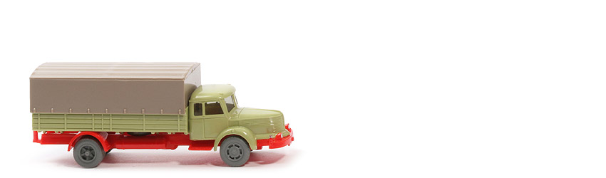 Krupp Titan Pritschen-LKW - FH, PR, lindgrün, CH orangerot, Blinker - 480/4b