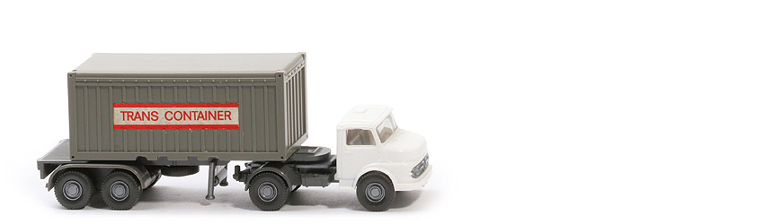 MB LS 1413 Container-Sattelzug 20 ft - Trans Container OT, FH weiß - 526/6