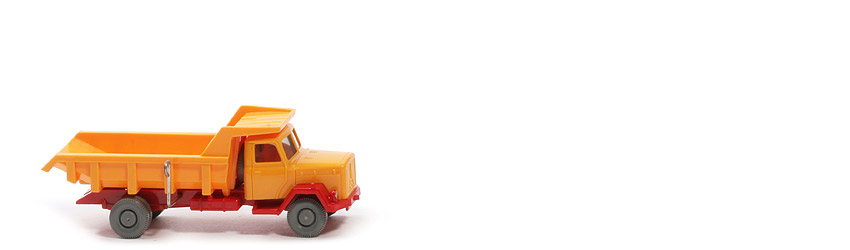Magirus Saturn Muldenkipper 2-Achs - FH, Mulde chromgelb, CH rot - 670/3b