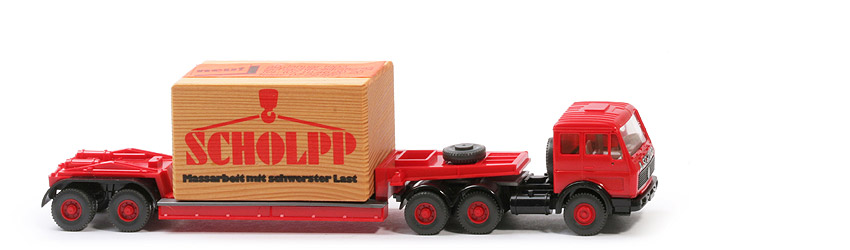 MB 2232 S Tieflade-Sattelzug - Scholpp mit Kiste (Holzklotz) - Scholpp (1)