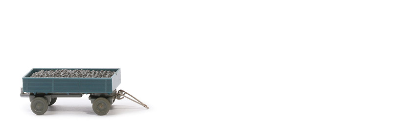 LKW-Anhänger (Typ 5) - ZH silbern eingesetzt , PR dunkelgraublau, CH betongrau mit Kohlenladung - 400/12 ~