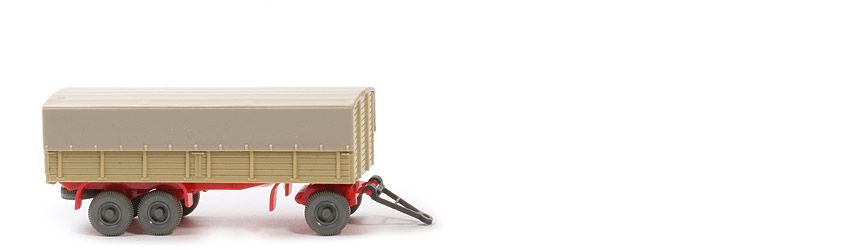 Dreiachsanhänger (Typ 1) - PR grünbeige, CH orangerot, BP WM - 481/4d