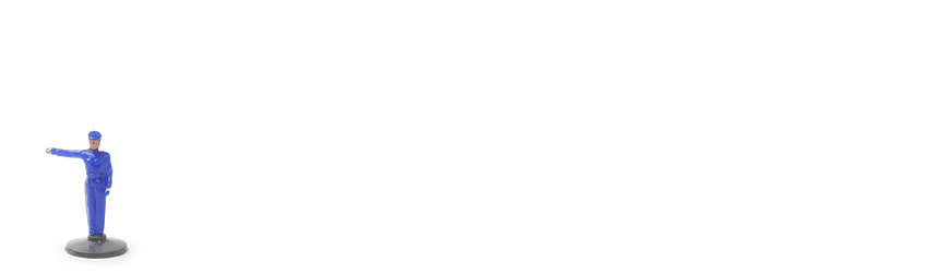 Alter Polizist, rechter Arm ausgestreckt - ultramarin - 890/3b