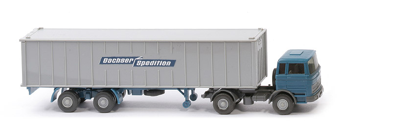 MB LPS 1620 Container-Sattelzug - DACHSER azurblau / staubgrau - Dachser (3) ~
