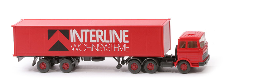 MB LPS 2223 Container-Sattelzug - Schieder: "Interline" - Schieder (3)