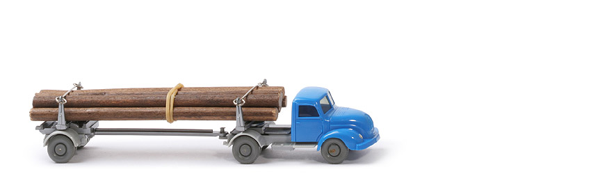 Magirus S 3500 Langholztransporter - FH himmelblau, CH silbergrau - 390/3 ?