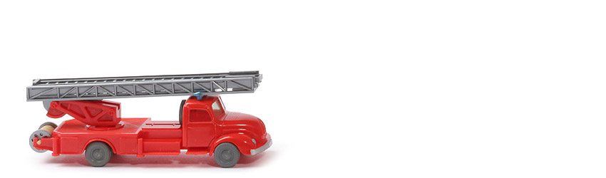 Magirus S 3500 Alter Leiterwagen - Blaulichtleiste, FH, CH, Aufbau orangerot, Trittfläche Struktur - 620/18a