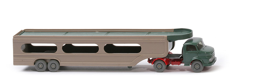 MB 1413 o. Lüfter PKW-Transporter - FH graugrün, Aufl. olivgrau/Deck graugrün (KB dünn) - 580/10b