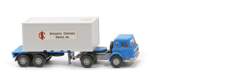 IH Container-Sattelzug 20 ft - ICS, ZM himmelblau/silbergrau - nicht erfasst