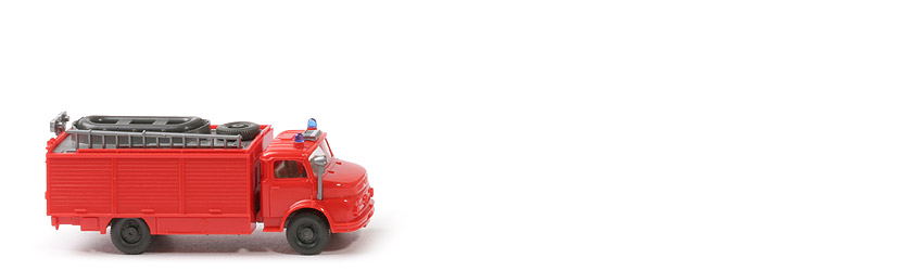 MB L 1413 Rüstwagen mit Boot - orangerot, m. Eckfenstern, CH basaltgrau - 623/7b