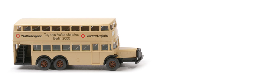 Doppeldecker D 38 - Württembergische: "Tag des Außendienstes ..." - Württembergische /1a