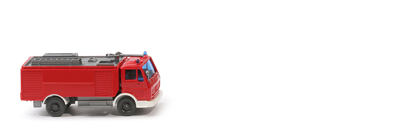 MB 1719 TLF 24/50, unbeschriftet - rot, mit Blinkern, CH anthrazit - 621/2c