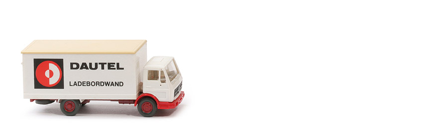 MB 1017 hoher Koffer - Dautel, Dach hellbeige, CH hellbraunrot - 436/19a