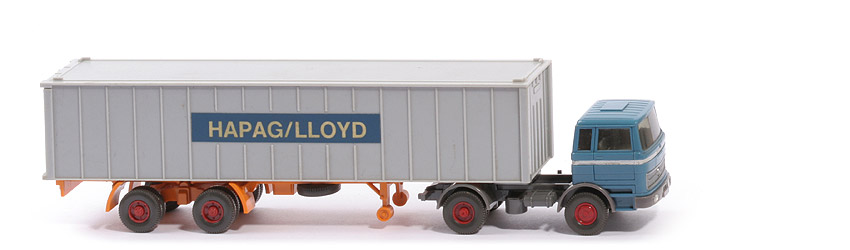 MB LPS 1620 Container-Sattelzug - Hapag-Lloyd hellazurblau - Hapag-Lloyd 5~