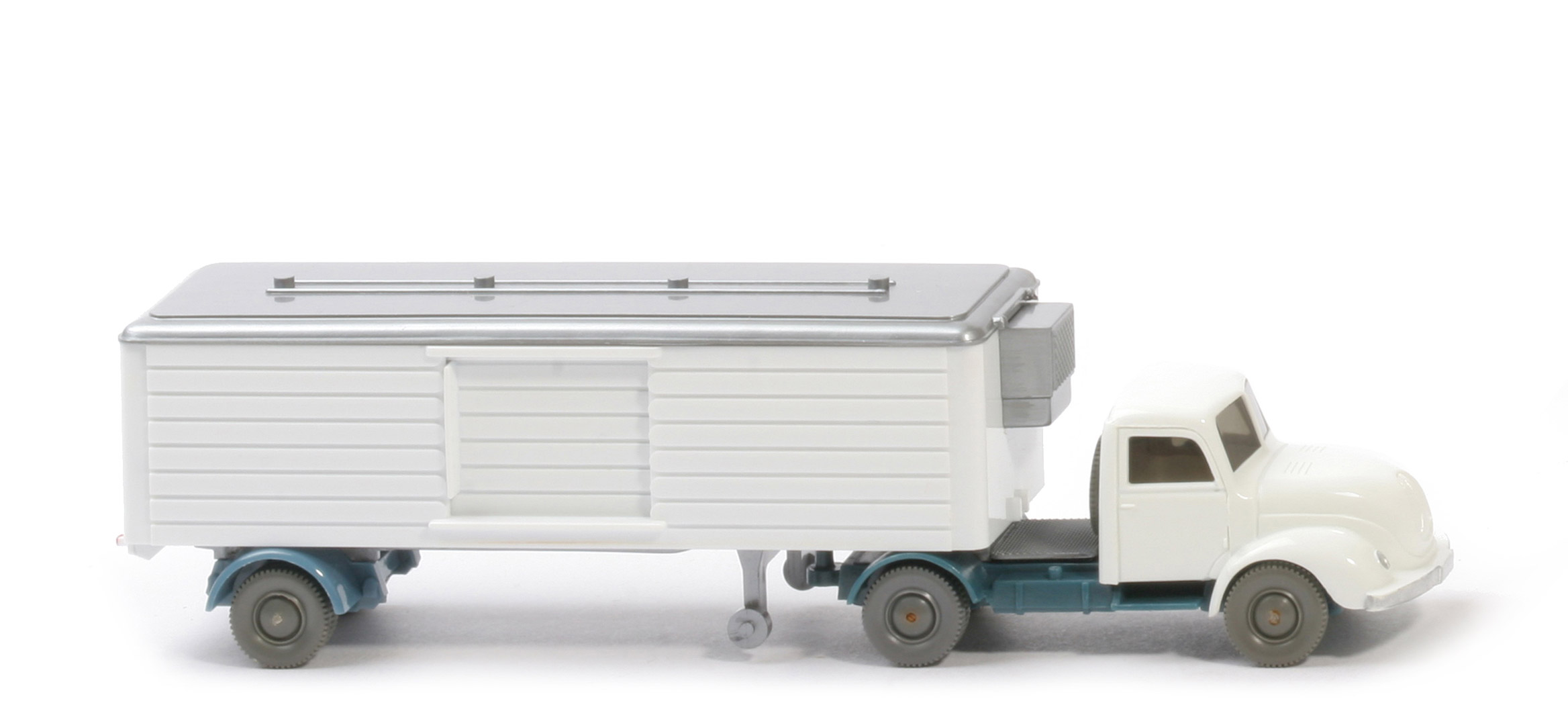 Magirus S 3500 Kühlsattelzug Schiebetür - FH weiß, CH dunkelgraublau, AH geschlossen - 520/27a