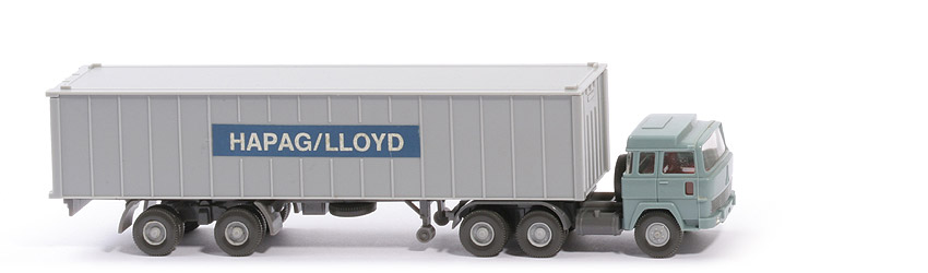 Magirus 235 D Container-Sattelzug - Hapag-Lloyd 1 x 40 ft, hellblaugrau - Hapag-Lloyd 2c ?