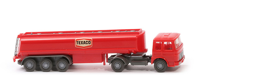 MAN -Büssing Tanksattelzug Texaco - MAN Büssing, Chassis staubgrau - 804/2a