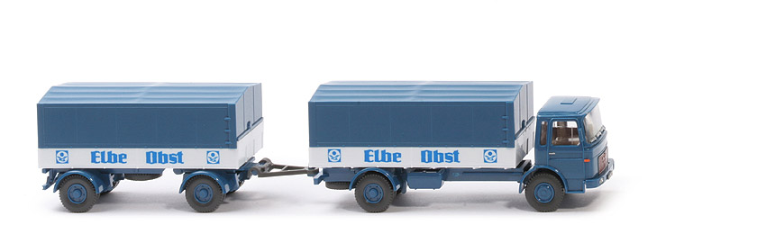 MAN Nahverkehr - Elbe Obst, FH capriblau, (Messemodell) - 424/7 Vors.
